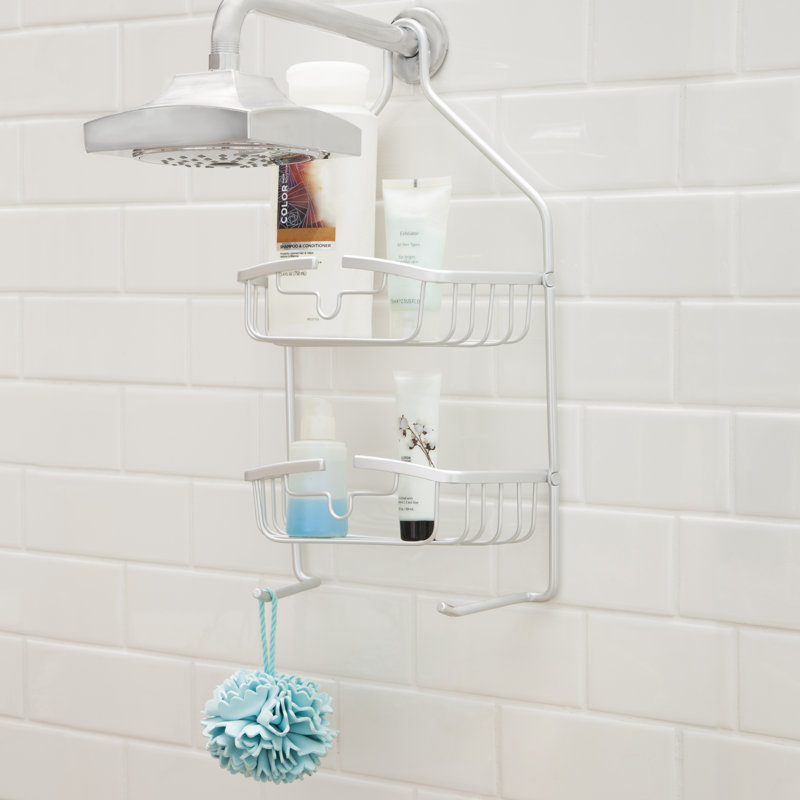 Kenney RustProof Heavy Duty Aluminum 2Tier Hanging Shower Caddy With